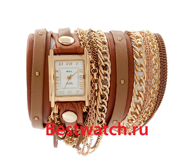 Часы La Mer С цепочками и подвесками LMDUOSTUD002